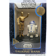Star Wars C-3PO and R2-D2 Electronic Talking Bank from 1995