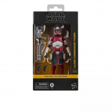Clone Commander Thorn - The Clone Wars - Black Series 6in G3194 - Star Wars (Non-Mint Package) Clone Commander Thorn - The Clone Wars - Black Series 6in G3194 - Star Wars (Non-Mint Package)