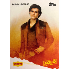 Han Solo A Star Wars Story Card Denny's Topps