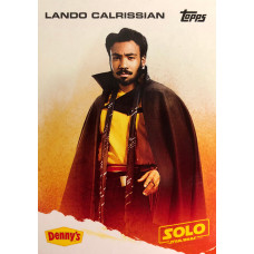 Lando Calrissian A Star Wars Story Card Denny's Topps