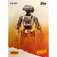 L3-37 A Star Wars Story Card Denny's Topps