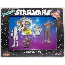 4 Piece Gift Set - Yoda, Ewok, Chewbacca, Stormtrooper Bend-Ems