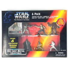 Star Wars Die Cast Metal 6 Pack Figures Power of the Force version