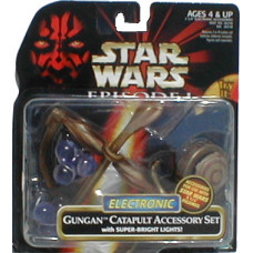 Gungan Catapult Accessory Set with lights Electronic  (non-mint)