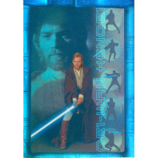 Attack of the Clones Prismatic Foil Card #6 of 8-Obi-Wan Kenobi