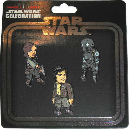 Rogue One Set of Pins Star Wars Celebration Orlando 2017 K&C
