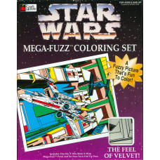 Star Wars Mega-Fuzz Coloring Set X-Wing and TIE Fighter