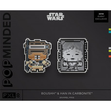 Star Wars Hallmark Boushh and Han in Carbonite pin set