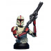 Star Wars: Clone Trooper Captain Deluxe Collectible Bust - Red