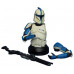 Star Wars: Clone Trooper Lieutenant Deluxe Collectible Bust - Blue