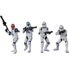 Star Wars Phase II Clone Trooper, Ahsoka Trooper 4-Pack Vintage Collection Action Figures